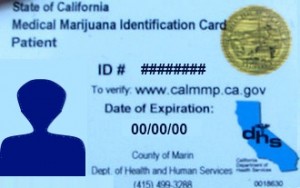 Sample medical marijuana ID card