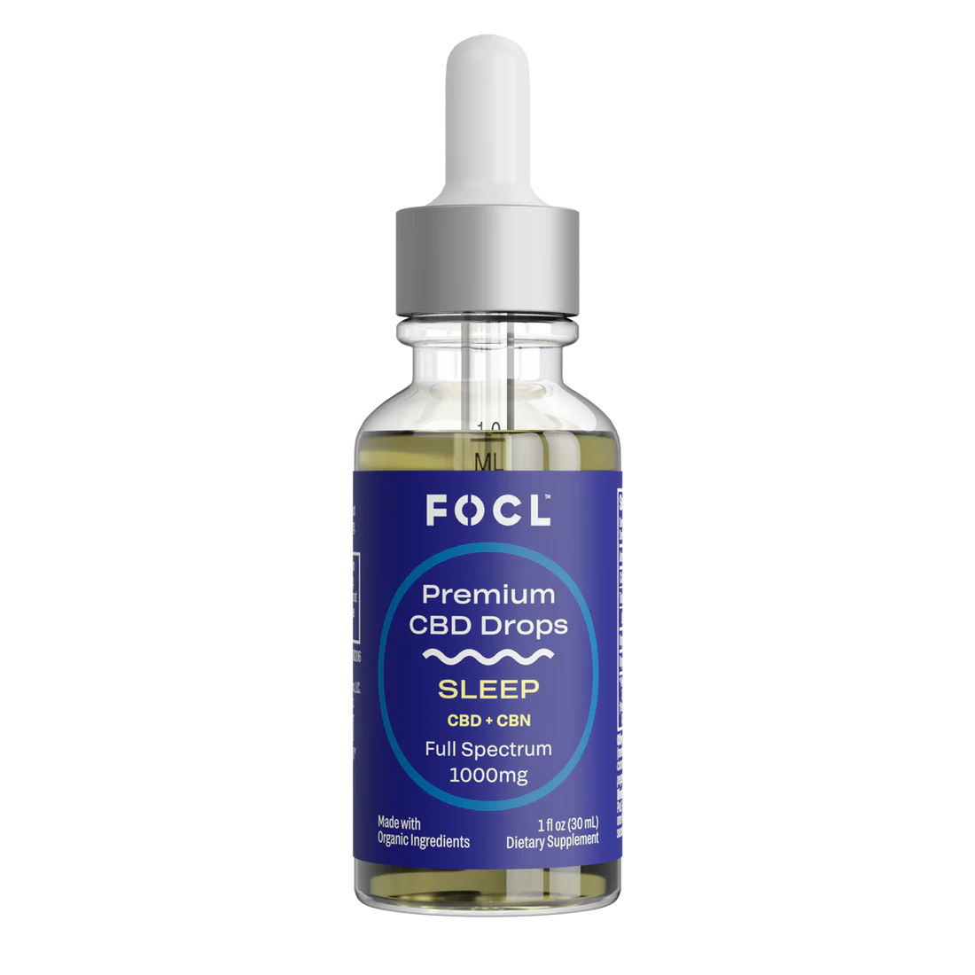 FOCL – Premium Full Spectrum CBD + CBN Sleep Drops (1000 mg)