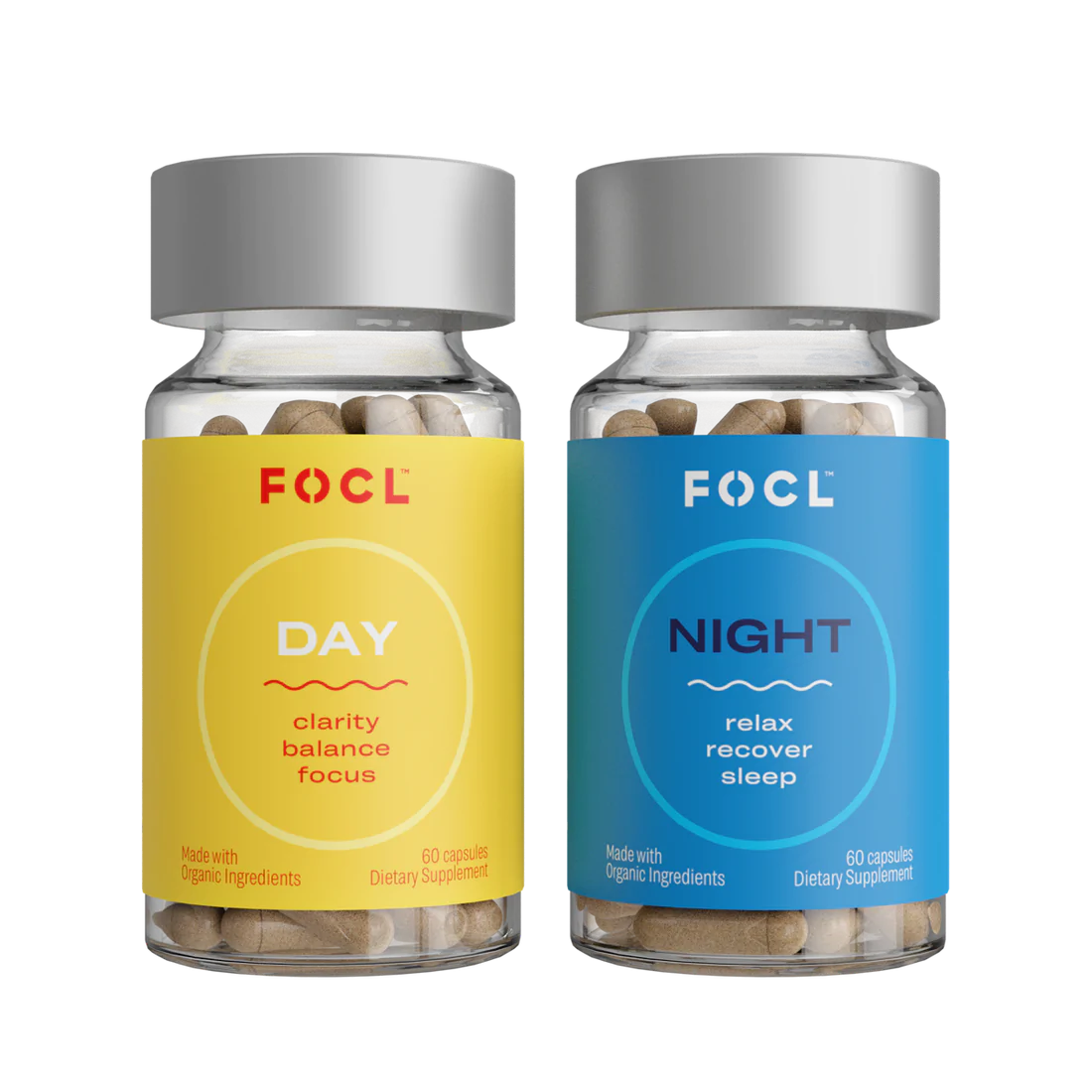FOCL – CBD Day and Night Capsules Bundle