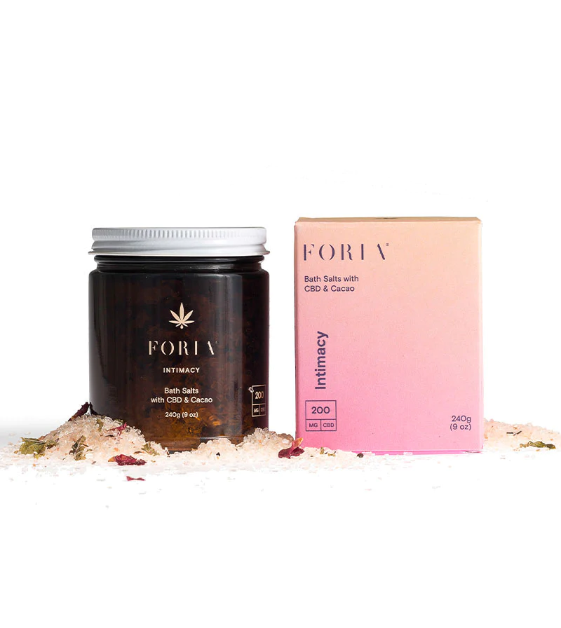 FORIA – Intimacy Bath Salts with CBD & Cacao