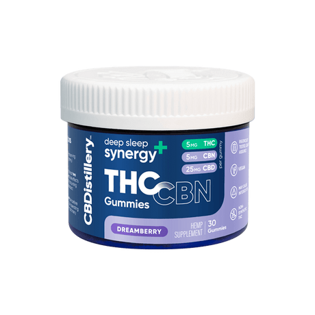 Deep Sleep Synergy+ THC & CBN Gummies – 5mg THC + 5mg CBN + 25mg CBD