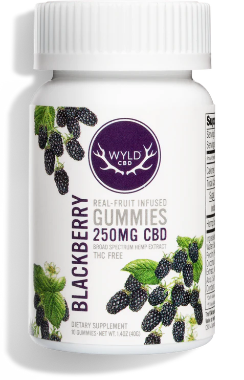 Blackberry Gummies THC FREE 250 mg CBD