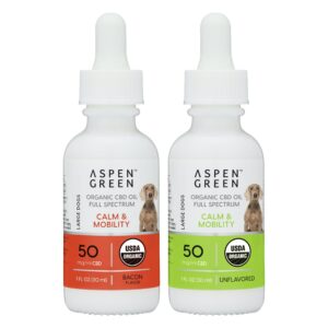 Aspen Green's Large Dogs Calm & Mobility USDA Certified Organic Full Spectrum CBD Oil