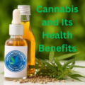 cannabis tincture bottle with cannabis leaves