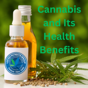 cannabis tincture bottle with cannabis leaves