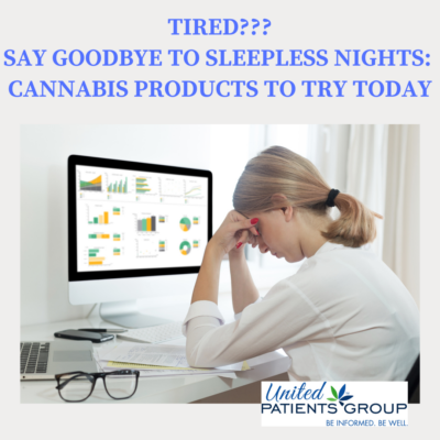 Say Goodbye to Sleepless Nights: Cannabis Products to Try Today